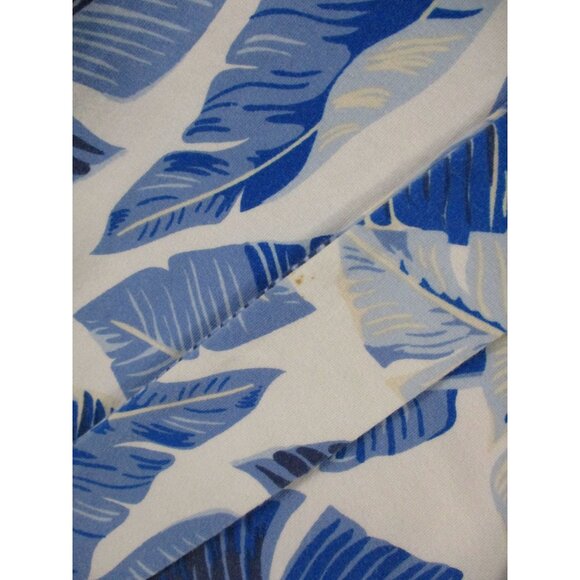 Lands End Womens Blue Leaf Print Dress M/P - Picture 5 of 9